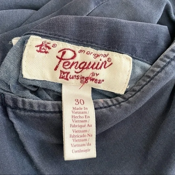 𝅺Men's Reversible Shorts Penguin by Munsingwear  Multicolor Plaid Size 30 - Picture 7 of 8